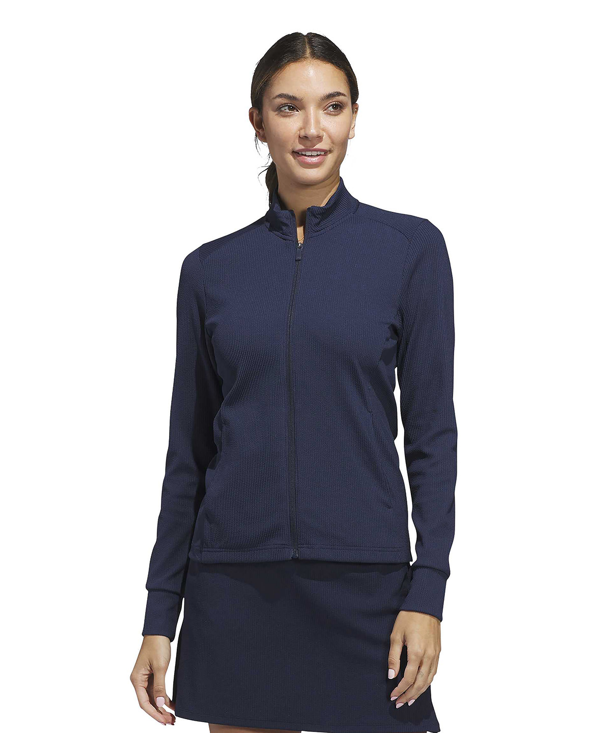 Womens performance texture full-zip jacket